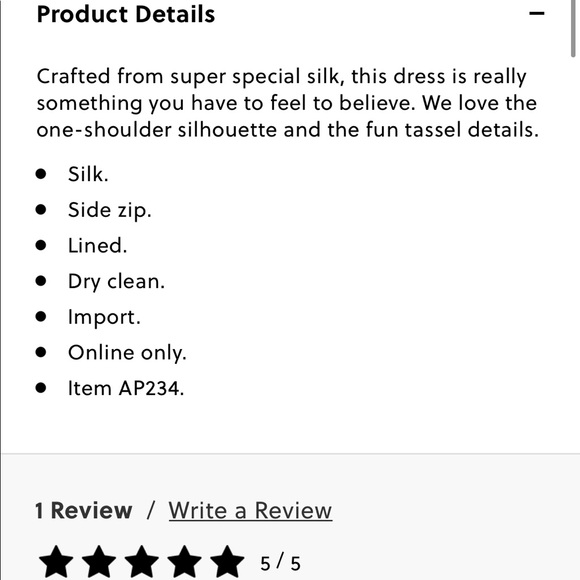 J.Crew One-shoulder silk dress - Picture 4 of 5